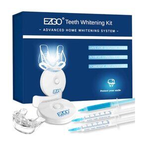 EZGO Teeth Whitening Kit LED‎ Light Advanced Home Whitening System NEW WITH BOX